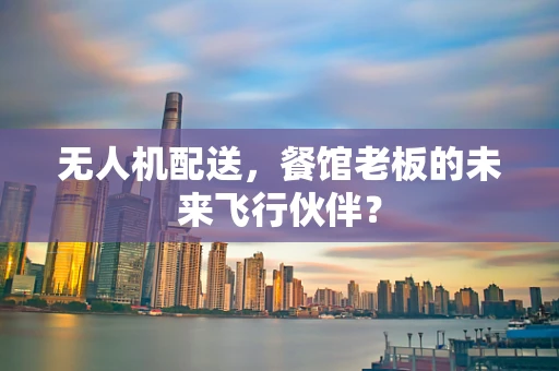 无人机配送，餐馆老板的未来飞行伙伴？