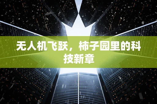 无人机飞跃，柿子园里的科技新章