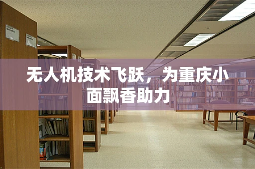 无人机技术飞跃，为重庆小面飘香助力