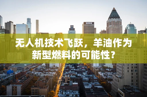 无人机技术飞跃，羊油作为新型燃料的可能性？