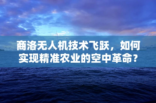商洛无人机技术飞跃，如何实现精准农业的空中革命？
