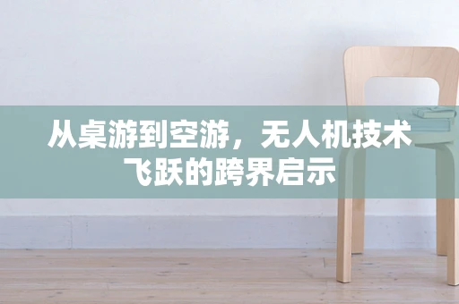 从桌游到空游，无人机技术飞跃的跨界启示