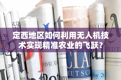 定西地区如何利用无人机技术实现精准农业的飞跃？
