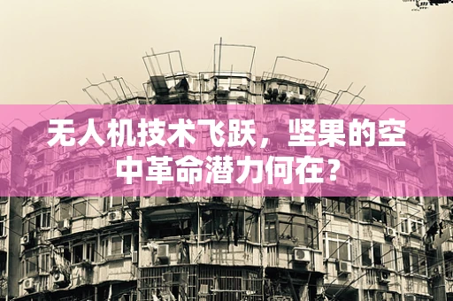 无人机技术飞跃，坚果的空中革命潜力何在？
