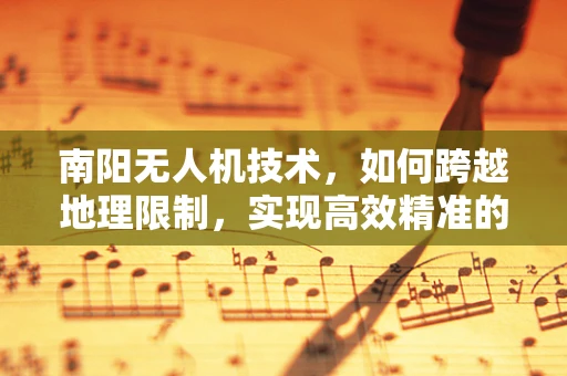 南阳无人机技术，如何跨越地理限制，实现高效精准的农业监测？