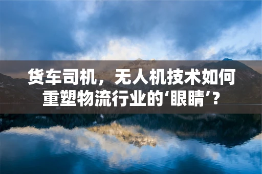 货车司机，无人机技术如何重塑物流行业的‘眼睛’？
