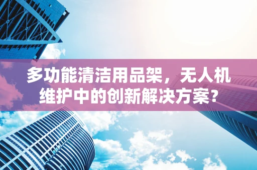 多功能清洁用品架，无人机维护中的创新解决方案？