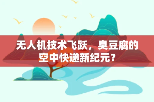 无人机技术飞跃，臭豆腐的空中快递新纪元？