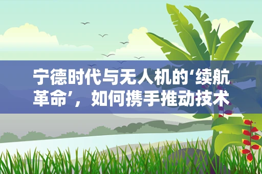 宁德时代与无人机的‘续航革命’，如何携手推动技术飞跃？