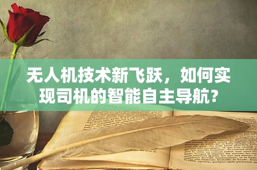 无人机技术新飞跃，如何实现司机的智能自主导航？