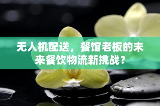 无人机配送，餐馆老板的未来餐饮物流新挑战？