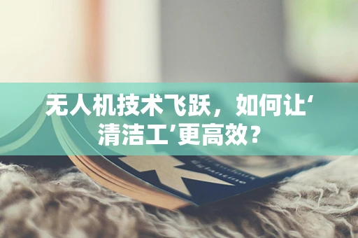 无人机技术飞跃，如何让‘清洁工’更高效？