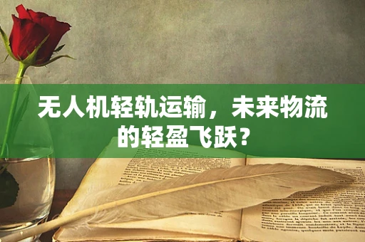 无人机轻轨运输，未来物流的轻盈飞跃？