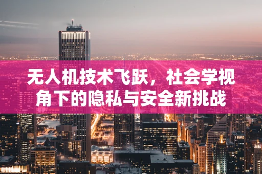 无人机技术飞跃，社会学视角下的隐私与安全新挑战