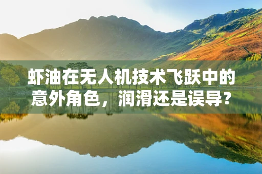 虾油在无人机技术飞跃中的意外角色，润滑还是误导？