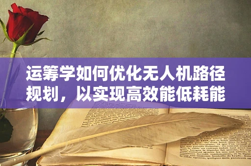 运筹学如何优化无人机路径规划，以实现高效能低耗能飞行？