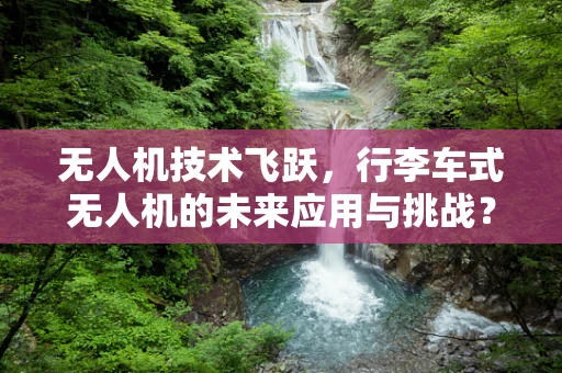 无人机技术飞跃，行李车式无人机的未来应用与挑战？