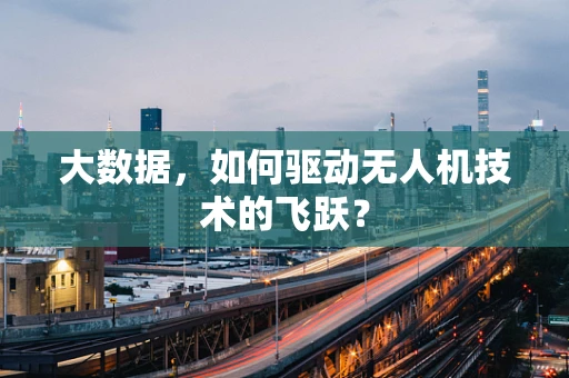 大数据，如何驱动无人机技术的飞跃？