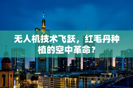 无人机技术飞跃，红毛丹种植的空中革命？