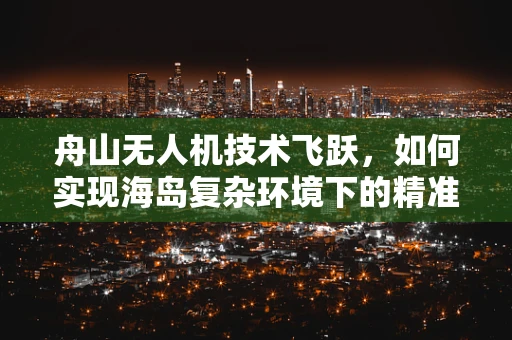 舟山无人机技术飞跃，如何实现海岛复杂环境下的精准作业？