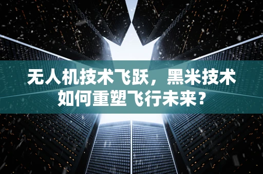 无人机技术飞跃，黑米技术如何重塑飞行未来？