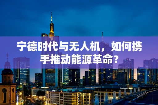 宁德时代与无人机，如何携手推动能源革命？