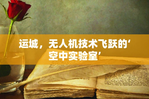 运城，无人机技术飞跃的‘空中实验室’