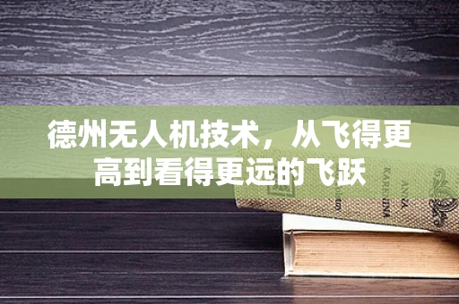 德州无人机技术，从飞得更高到看得更远的飞跃