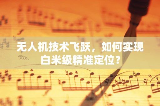 无人机技术飞跃，如何实现白米级精准定位？