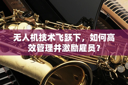 无人机技术飞跃下，如何高效管理并激励雇员？