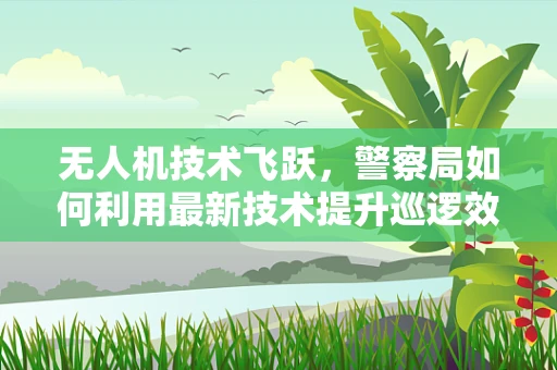 无人机技术飞跃，警察局如何利用最新技术提升巡逻效率？