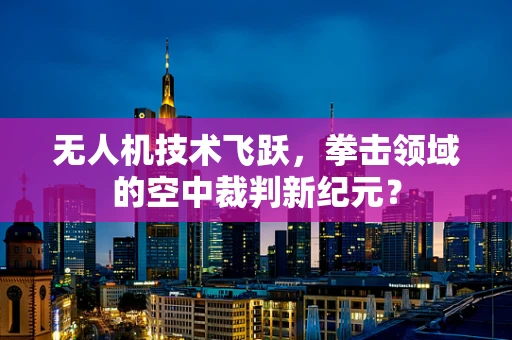 无人机技术飞跃，拳击领域的空中裁判新纪元？
