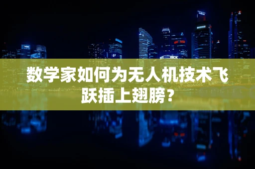 数学家如何为无人机技术飞跃插上翅膀？