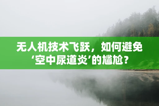无人机技术飞跃，如何避免‘空中尿道炎’的尴尬？