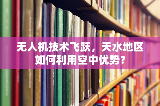 无人机技术飞跃，天水地区如何利用空中优势？