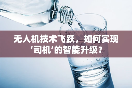 无人机技术飞跃，如何实现‘司机’的智能升级？