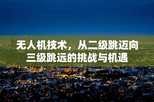 无人机技术，从二级跳迈向三级跳远的挑战与机遇