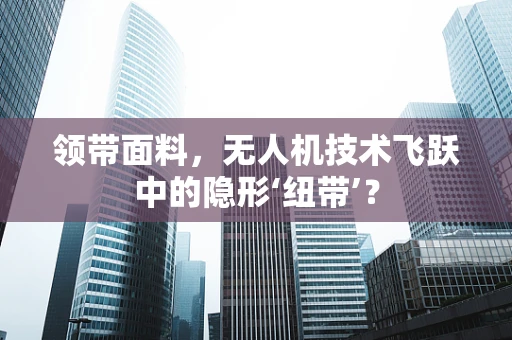 领带面料，无人机技术飞跃中的隐形‘纽带’？