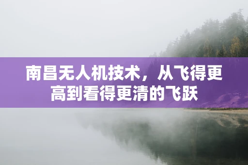 南昌无人机技术，从飞得更高到看得更清的飞跃