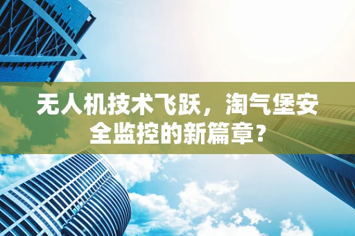 无人机技术飞跃，淘气堡安全监控的新篇章？
