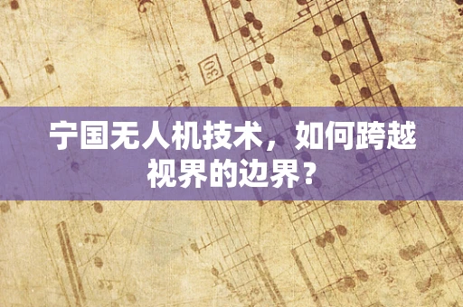 宁国无人机技术，如何跨越视界的边界？