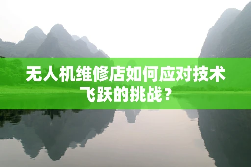 无人机维修店如何应对技术飞跃的挑战？