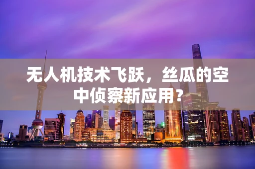 无人机技术飞跃，丝瓜的空中侦察新应用？