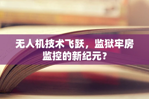 无人机技术飞跃，监狱牢房监控的新纪元？