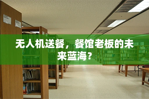 无人机送餐，餐馆老板的未来蓝海？