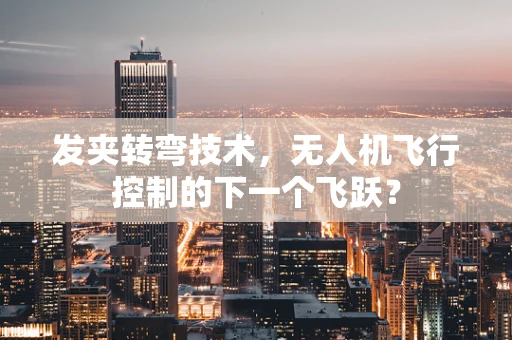 发夹转弯技术，无人机飞行控制的下一个飞跃？
