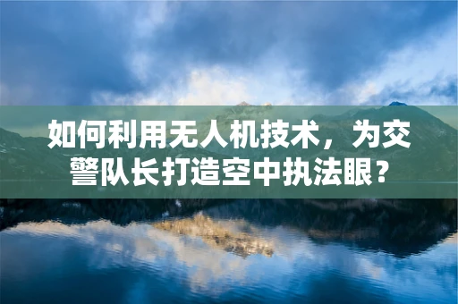如何利用无人机技术，为交警队长打造空中执法眼？