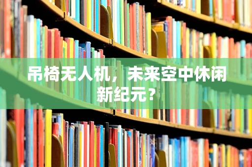 吊椅无人机，未来空中休闲新纪元？