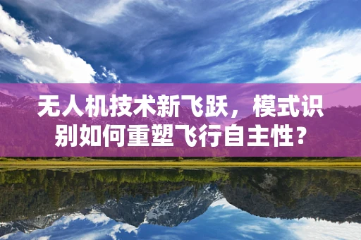 无人机技术新飞跃，模式识别如何重塑飞行自主性？