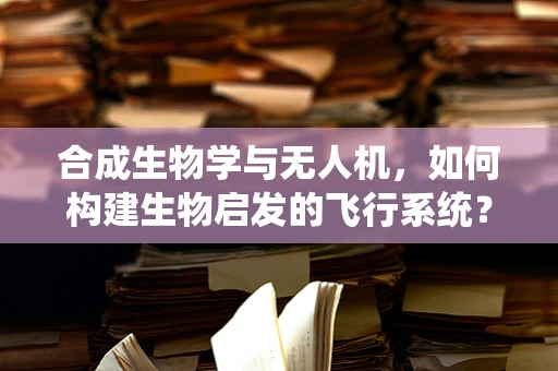 合成生物学与无人机，如何构建生物启发的飞行系统？
